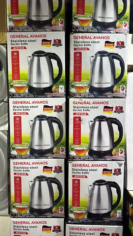 Box of General Avanos Stainless Steel Electric Kettles (Multiple Units)
