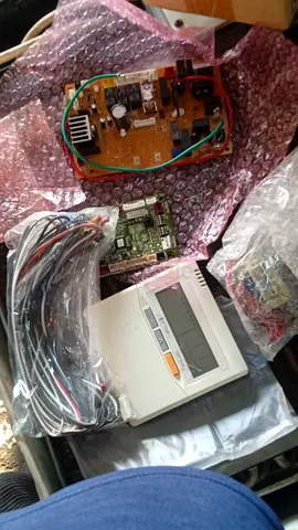 Assorted electronic control boards, display panel and wiring harness - spare parts