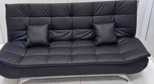 Leather sofa cum bed