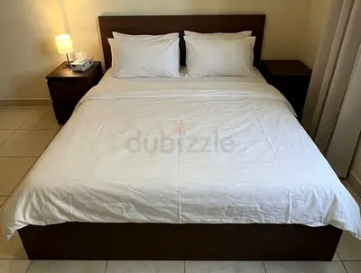 Ikea king size bed with mattress available in perfect condition