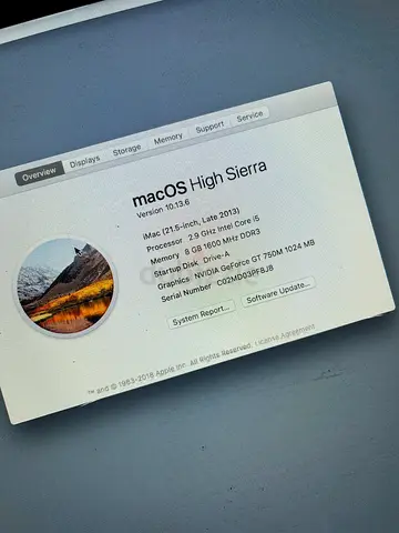 Apple iMac 21.5” (Late 2013)