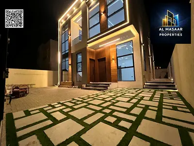 من المالك مباشرة فيلا 4 غرف ماستر + روف بالحليو 2 عجمان | مطبخ مجهز بالكامل | شامل توصيل الماء والكهرباء | تمويل عقاري متاح