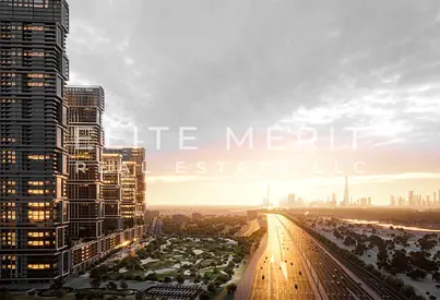 شقة بغرفتي نوم | ذا إليمنت شوبا ون | إطلالات على الأفق والخور