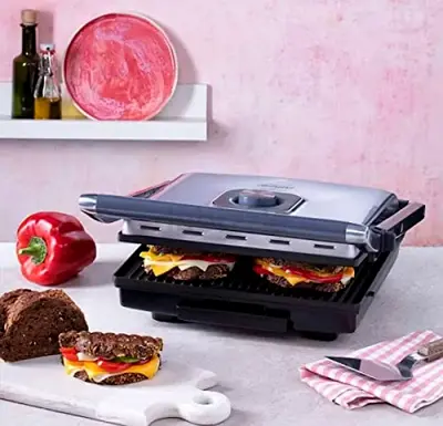Electric Indoor Grill with Drip Tray - Used