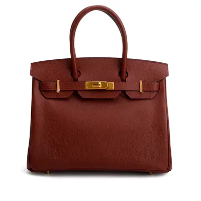 Authentic Hermes Rouge H Epsom Birkin 30