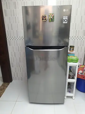 LG Silver Top Freezer Refrigerator - Good Condition