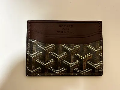 Goyard card wallet for men Brown