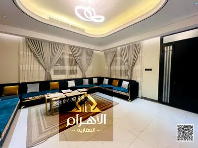 للايجار فيلا منطقة الزاهية موقع مميز جدا وجهة حجر بالكامل مع الاثاث ارضى اول روووف بسعر لقطة