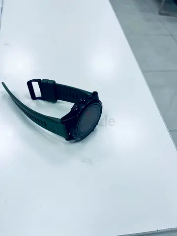 Garmin Fenix 5X plus full options, GPS, maps, music, with Green Silicone Band