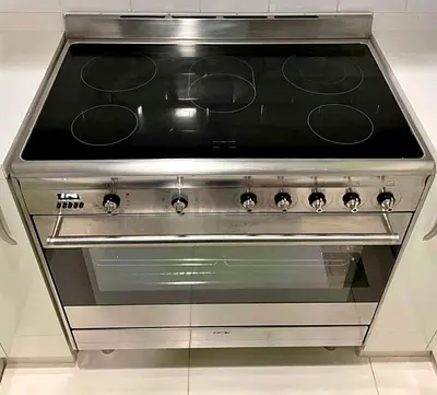 Smeg Electric Cooker 5 Burner 90 Cm Latest Model Made in Italy