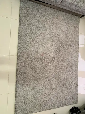 Light grey $%! rug - soft high pile, good condition- Carpet from Ikea