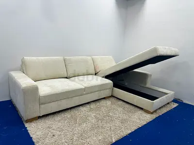 Perfect condition IKEA sorvallen beige color lshape sofa with storage