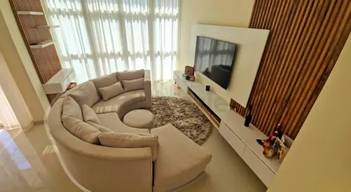 Luxury round sofa with ottoman - pick up today