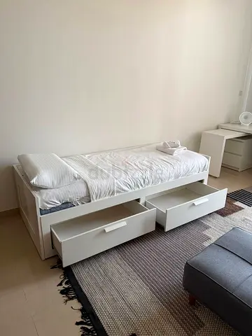 IKEA BRIMNES Day Bed with 2 Mattresses  Storage Drawers