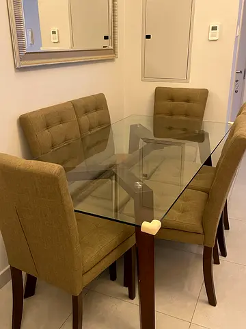 Dining Set 180x90cm with 6 chairs