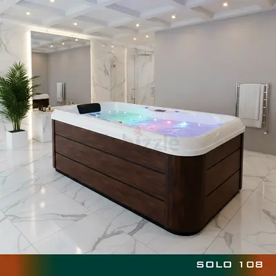 SOLO 108 | Premium Single-Person Hydrotherapy Spa with 18 Jets, LED Lighting
