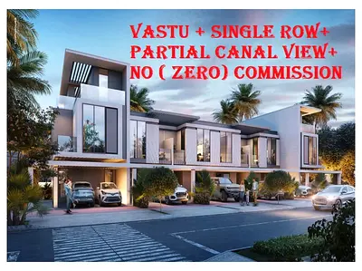 +++++Vastu+Single Row +Partial CANAL VIEW+ Eligible for Golden Visa+ Below OP,  Aed 2.3 only, 4BR Townhouse