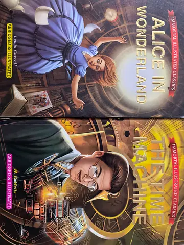 Classic Book Set: Alice in Wonderland, The Time Machine, Boy, The Sea Sisters