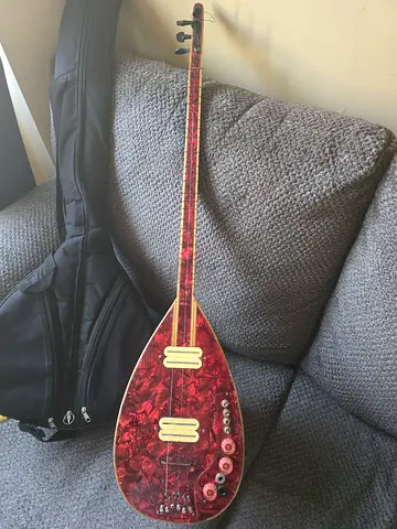 Traditional Long-Necked Saz/Bouzouki with Gig Bag