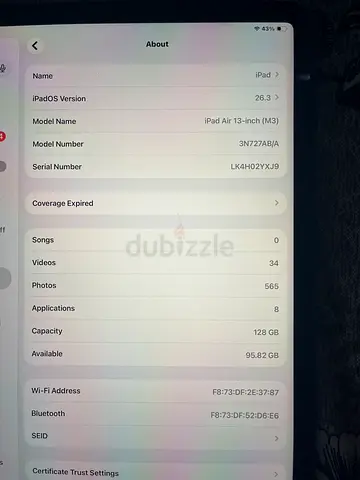 iPad Air m3 13 for sale