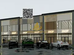 Commercial land for sale opposite Azha Mall | Ground floor + mezzanine | 4 shops | Strong investment