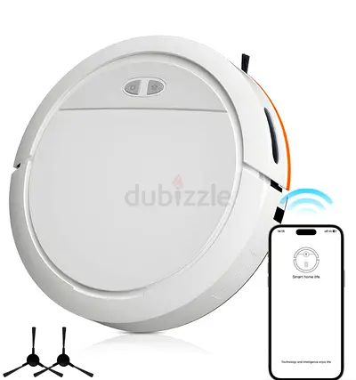Wi-Fi Smart Robot Vacuum Cleaner - Compact White