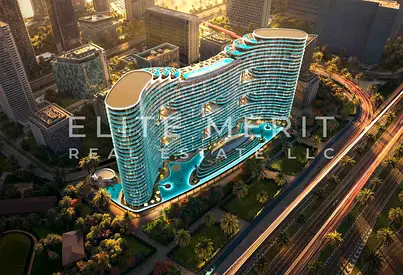 شقة بغرفة نوم واحدة | بن غاطي أكواريس  | إطلالات على وسط المدينة وحمام السباحة