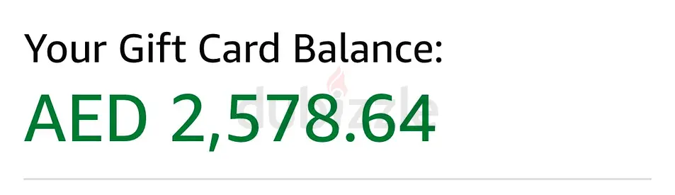 Amazon Gift Card Balance AED 2,578 – Selling for AED 2,380