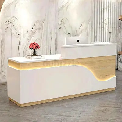 Luxury LED Wave Reception Desk