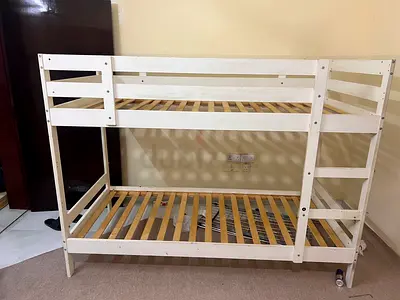 White bunk bed from ikea without matress
