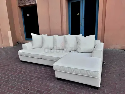 The One Kingston Sectional L shape sofa Beige