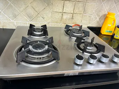 GEEPASS Stainless Steel 4-Burner Gas Hob Cooktop - Good Conditoon