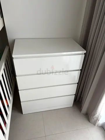 Chest of 4 drawers white MALM IKEA