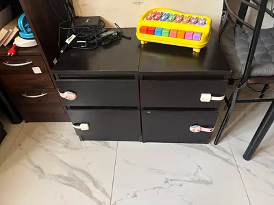 Bed side Small Drawers - 3 Drawers Each