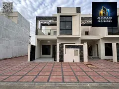 Townhouse villa for sale, modern design, ground and first floors, super deluxe finishing, including