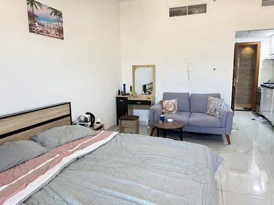 FULLY FRNISH STUDIO APARTMENT WITH BALCONY GYM POOL PARKING FREE ON PRIME LOCATION CONTACT US NOW