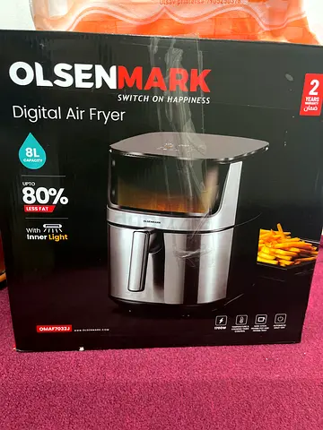 Olsenmark 8L Digital Air Fryer - Like New in Box