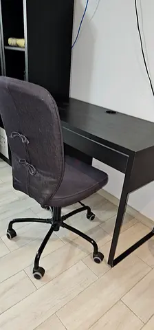 IKEA - Adjustable Office Chair with Wheels - Dark Grey (2 Chairs - AED 75 Each)