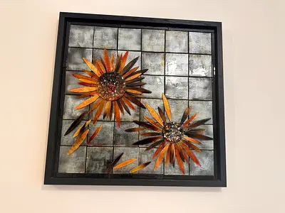 Glass picture frame