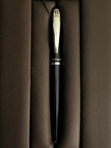 Aigner Black  Silver Ballpoint Pen
