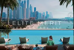 The Palm 1BR | Furnished Apartment | Beachfront &amp; Marina Skyline Views
