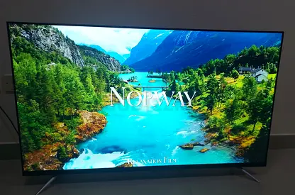 Videocon 55 Inch, 4K UHD, Edgeless Smart TV, E55EL1100, Black