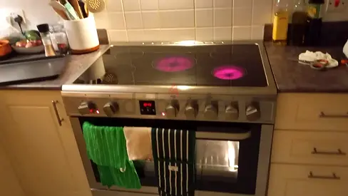 Hoover latest model full electric ceramic 5 hobs stove oven fan cooking range 90x60