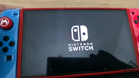 Nintendo Switch OLED - Neon Red/Blue (Modded)