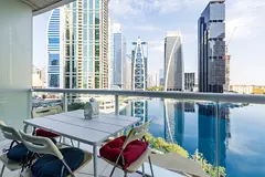 Boutique Studio with Stunning Full Lake View in JLT -- Parking + All Bills Included!
