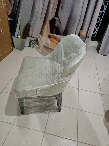 Comfortable Upholstered Accent Chair wrapped and ready