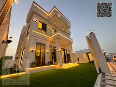 Villa for sale in Ajman, Al Zahia area, ready to move in. Includes registration and features 5 maste