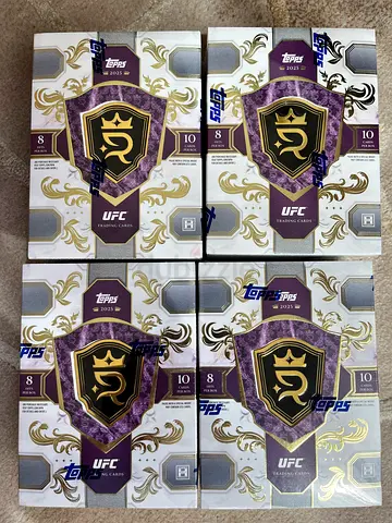 Lot of 4 Sealed Topps UFC Trading Card Boxes (10 Packs Each) - New UFC Topps Royalty 2025 - 4 boxes