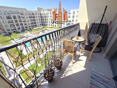 Luxury | Fully Furnished | pool view | one Bedroom | all Amenities