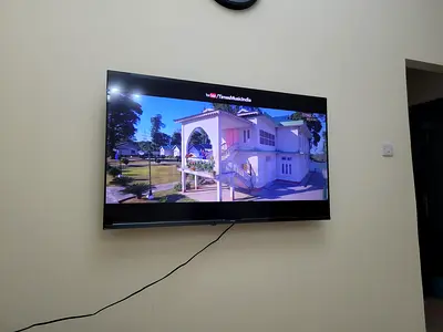 55 inch LED Wall-Mounted TV in Good Working Condition